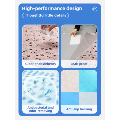 Оптовая продажа многоразовых дорожных ковриков для приучения домашних животных к туалету с принтом, моющихся и водонепроницаемых, для собак.