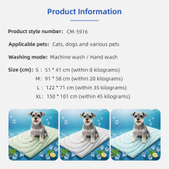 Pet Cooling Mat Cartoon Solid Design Summer Use for Dogs & Cats