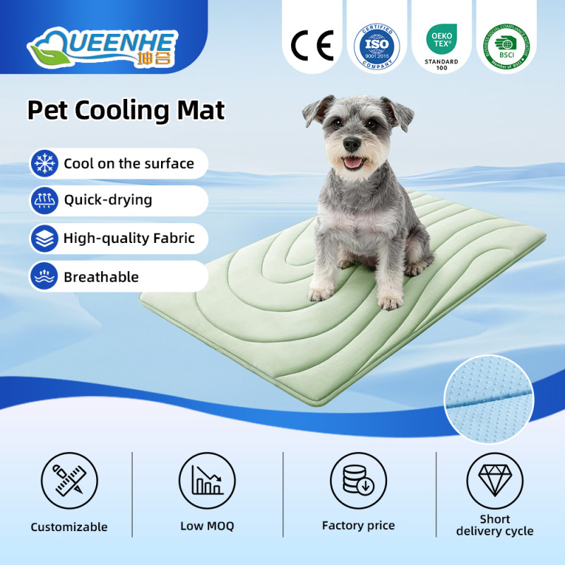 Pet Cooling Mat Cartoon Solid Design Summer Use for Dogs & Cats