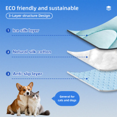 Pet Cooling Mat Cartoon Solid Design Summer Use for Dogs & Cats