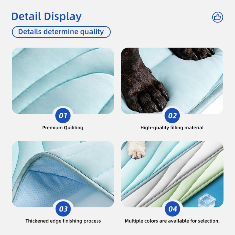 Pet Cooling Mat Cartoon Solid Design Summer Use for Dogs & Cats
