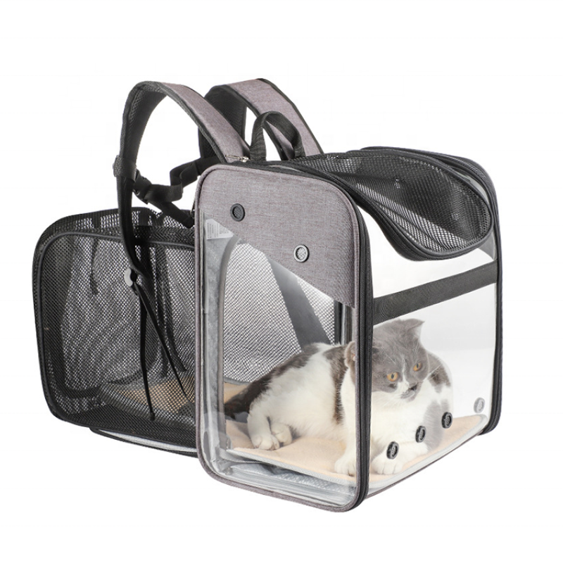Pet Dog Carrier Backpack Expandable for Small Dogs Cats Under 20 LB Mesh Breathable Foldable Pet Travel Bags