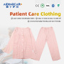 Wholesale Women's Pink Patient Care Pajamas Gowns Cotton Polyester Easy Wear Disability Elderly Surgery Patients Nursing Suit