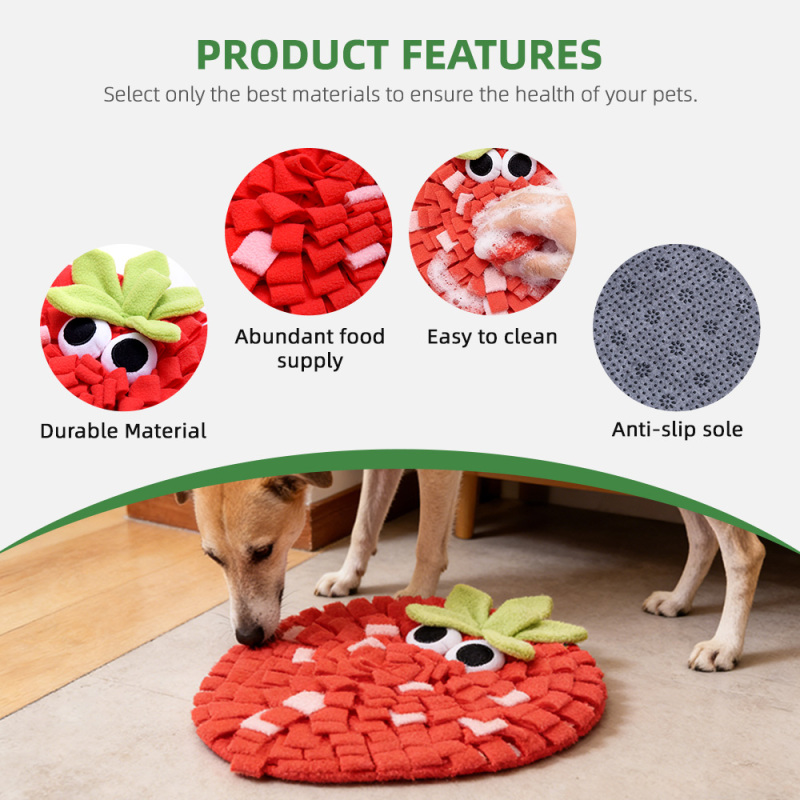 Portable Pet Feeding Mat Small Dog Interactive Pet Puzzle Toys Slow Fun to Use Non Slip Activity Mat Pet Snuffle Mat