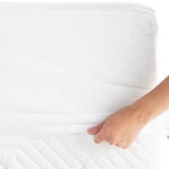 Funda de colchón impermeable para chinches de cama Protector de colchón con cremallera para ácaros del polvo suave de punto
