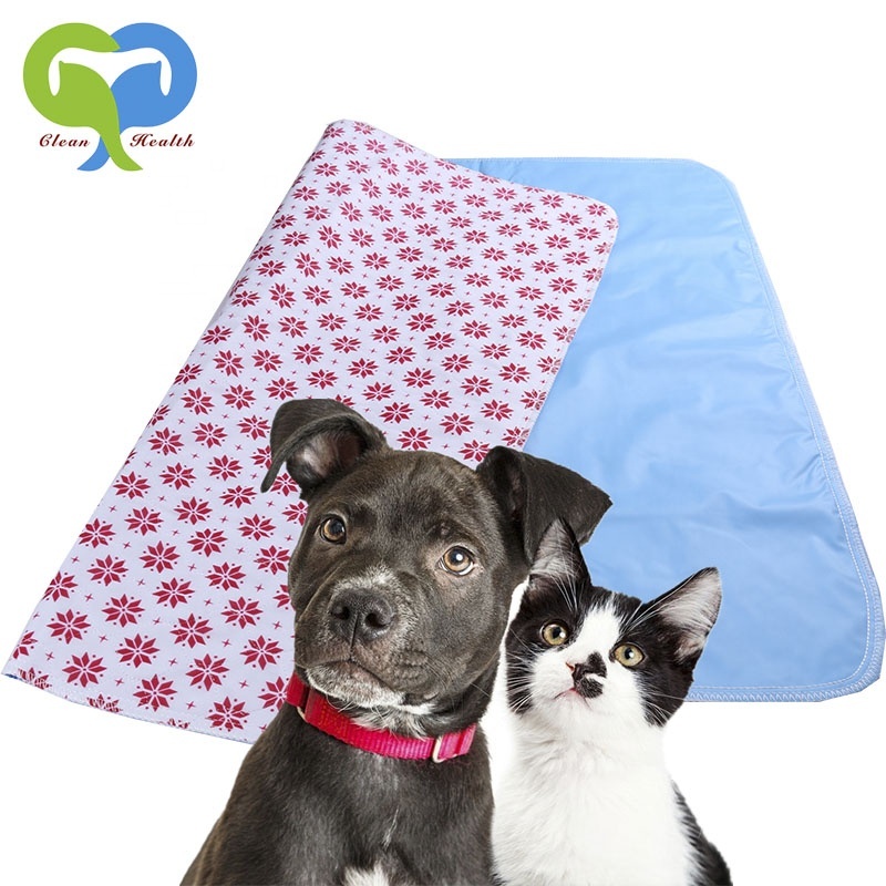 Hot Sell Pet Products Large Reusable Pee Pads for Dogs Washable Ultra Absorbent Pet Training Mats Puppy Seat Cover
