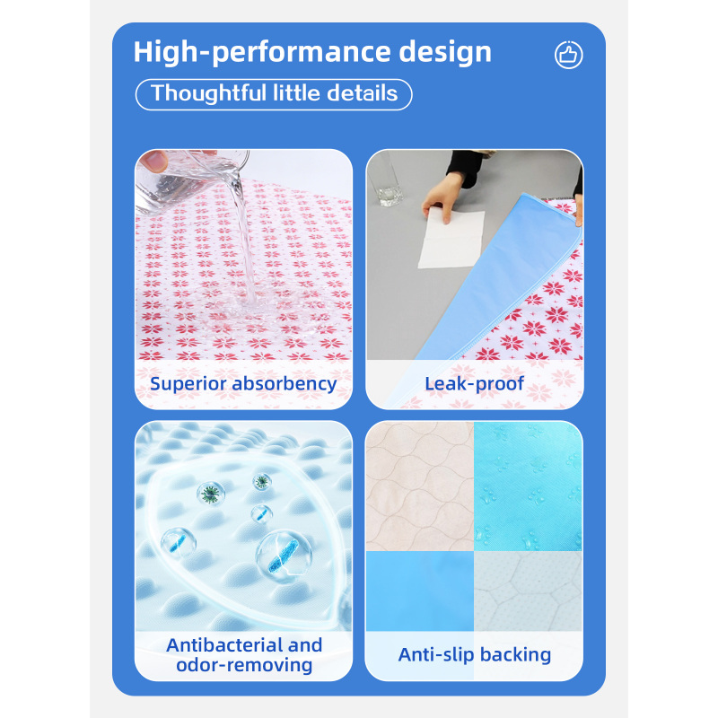 Produits pour animaux de compagnie de vente chaude Grands tampons pipi réutilisables pour chiens Tapis de dressage ultra absorbants lavables pour animaux de compagnie Housse de siège pour chiot