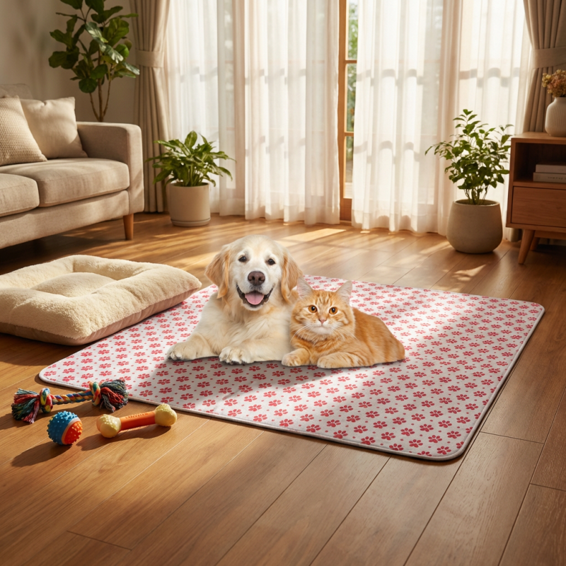 Produits pour animaux de compagnie de vente chaude Grands tampons pipi réutilisables pour chiens Tapis de dressage ultra absorbants lavables pour animaux de compagnie Housse de siège pour chiot
