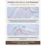 Wholesale Patient Care Pajamas Gowns Nursing Suit Easy Wear Cotton Polyester Women Paralysis Elderly Disability White M-XXXL