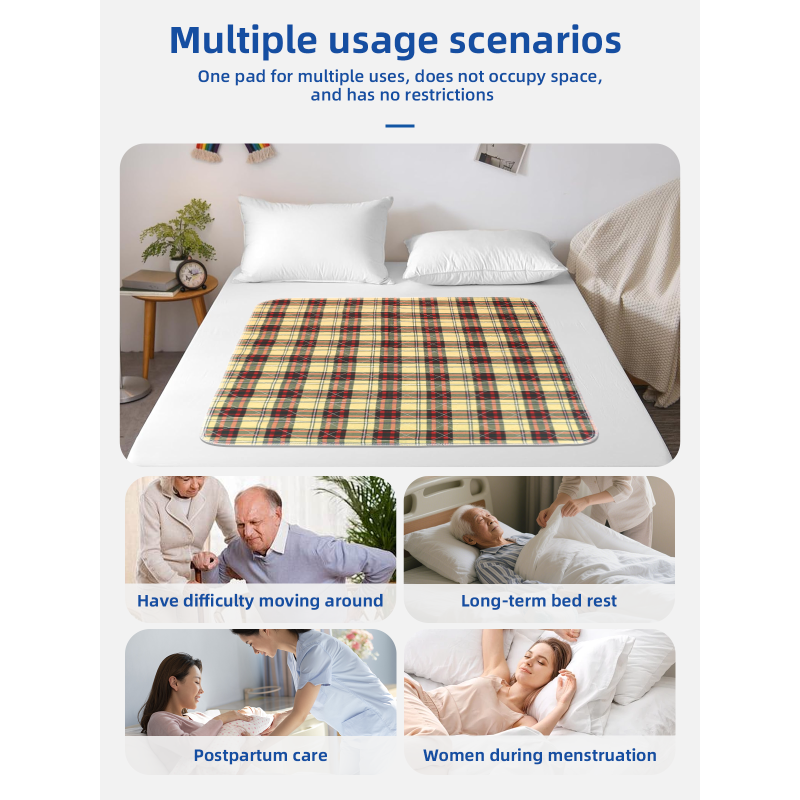 Soft and Comfortable Washable Adult Pee Pad for Bed
