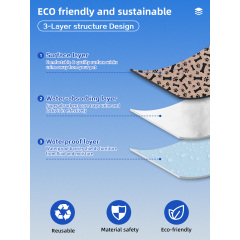 Оптовая продажа водонепроницаемых ковриков для собак, идеально подходящих для приучения щенков к туалету, многоразовые подгузники для собак.