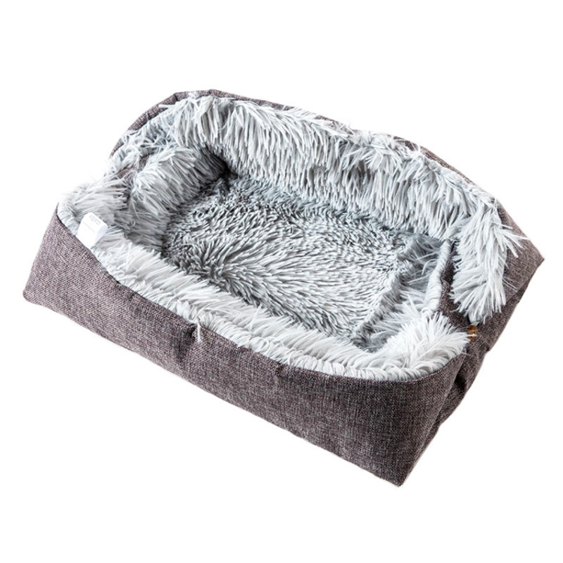 Washable Soft Long Plush Pet Floor Mat Popular Dog Sleeping Beds Warmly Cat Pad Bed