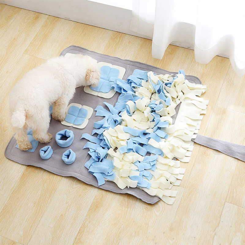 Customized Dog Training Nosework Blanket Stress Release Toys Play Activity Feeding snuffle wooly mat
