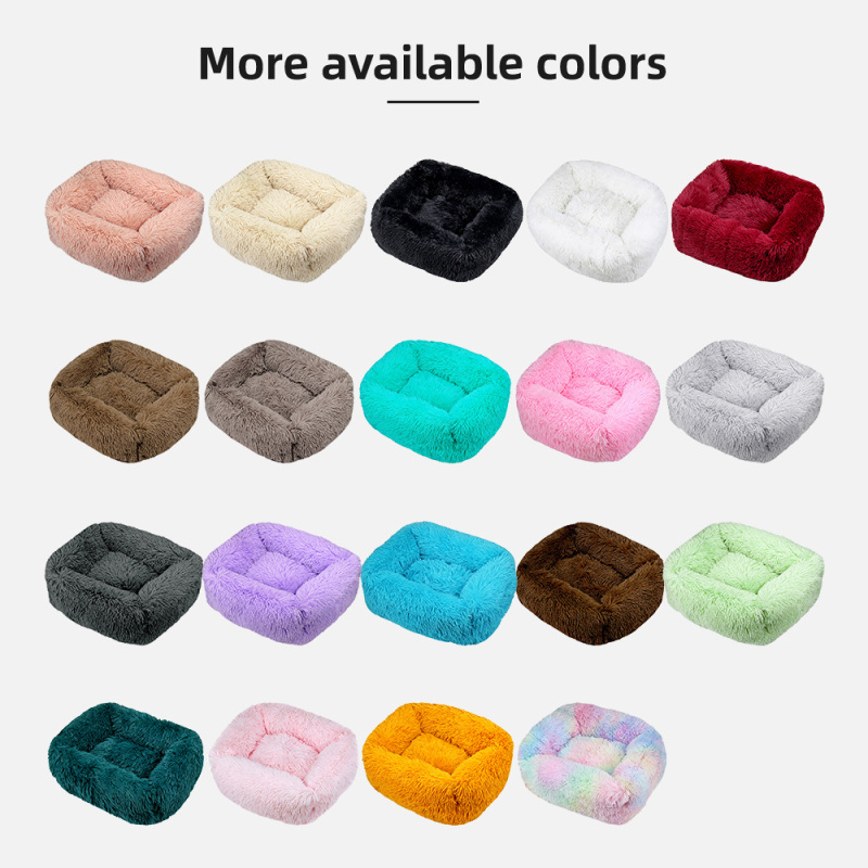 Wholesale Soft Polyester Cloth Removable Washable Indoor Pet Cushion Bed