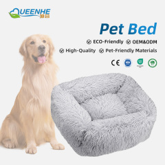 Wholesale Soft Polyester Cloth Removable Washable Indoor Pet Cushion Bed