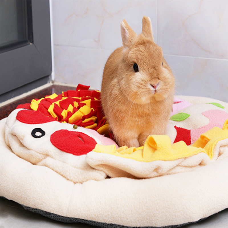 Wholesale Dog Snuffle Mat Pizza Shape Pet Sniffing Mat Training Slow Feeding Mat For Dog