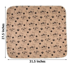 Almohadilla de pañal de orina para inodoro de entrenamiento de mascotas lavable para suelo de coche reutilizable, alfombrillas impermeables para cama de mascota para perro