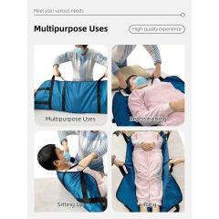 Wholesale Adjustable Woven Extra Large Transfer Pad Positioning Protective Bed Pad with Straps and Handles for Adults