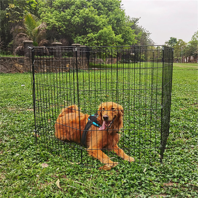 Wholesale Pet Playpen Kennels Dog Fence Exercise Pen Gate Fence Foldable Dog Crate