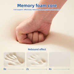 Wholesale Removable Cover Knitted Memory Foam Lumbar Support Cushion for Car Seats Anti-Static Anti-Snore Lower Back Pain Relief