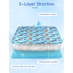 NonToxic Pet Cooling Mat Safe for Dogs Cats to Lie on During Warm Days