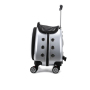 Pet Travel Trolley Transparent Bubble Breathable Portable Telescopic Handle Suitcase cage pet Backpack Trolley for Small Pets