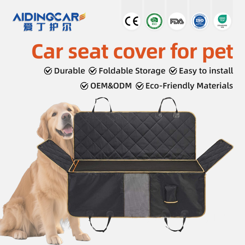 Wholesale Waterproof Oxford Pet Backseat Cover Scratchproof Car Seat Protector for Dogs