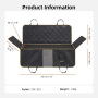 Wholesale Waterproof Oxford Pet Backseat Cover Scratchproof Car Seat Protector for Dogs
