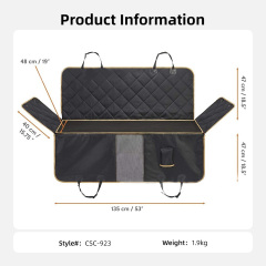 Wholesale Waterproof Oxford Pet Backseat Cover Scratchproof Car Seat Protector for Dogs
