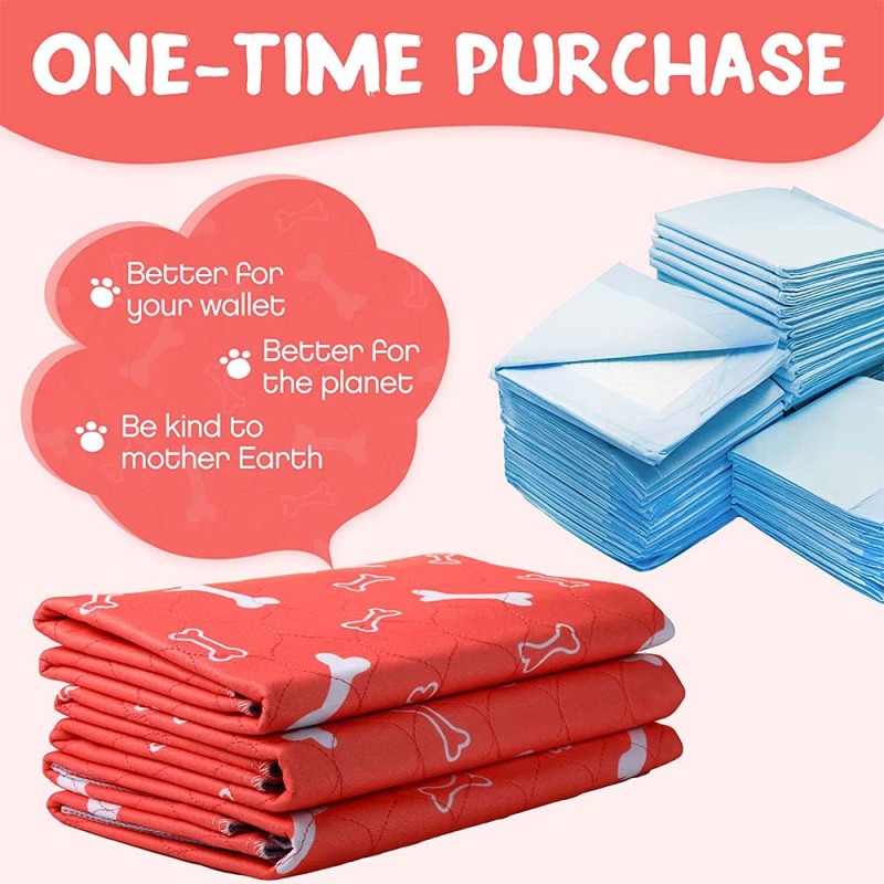 HOT Sale Washable Pee Pads Reusable Dog Pad Waterproof Pet Training Absorbent Pad for Dogs