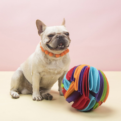 El perro interactivo de la bola de la invitación de los juguetes del rompecabezas del perro de la bola del snuffle al por mayor juega la bola del snuffle para los perros