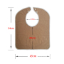 Wholesale Heavy Duty Latex-free Eating Women Men Unisex Adults Bibs Reusable Terry Cloth Elderly Waterproof Clothing Protectors
