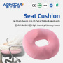 Wholesale Non-Slip Oblong Coccyx Seat Cushion Memory Foam Car/Office Chair Cushion Removable Washable Anti-Dust Mite Tailbone
