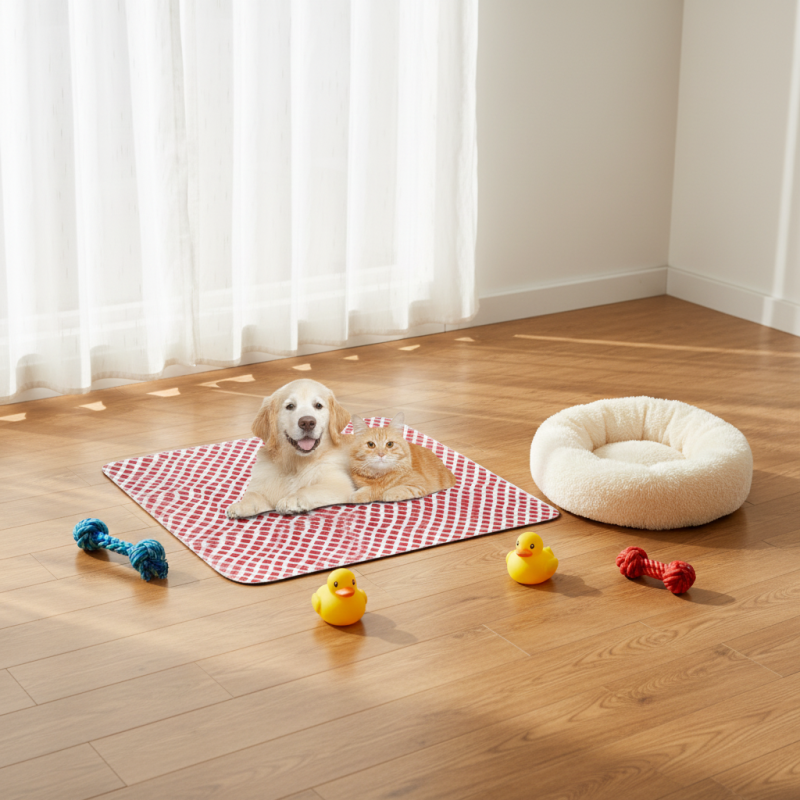 Tapis d'apprentissage absorbants et lavables en PVC imperméable pour chiots, en vente en gros.