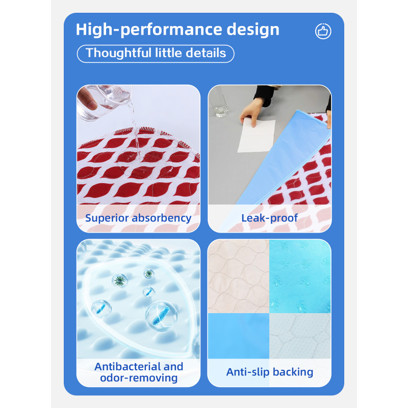 Tapis d'apprentissage absorbants et lavables en PVC imperméable pour chiots, en vente en gros.