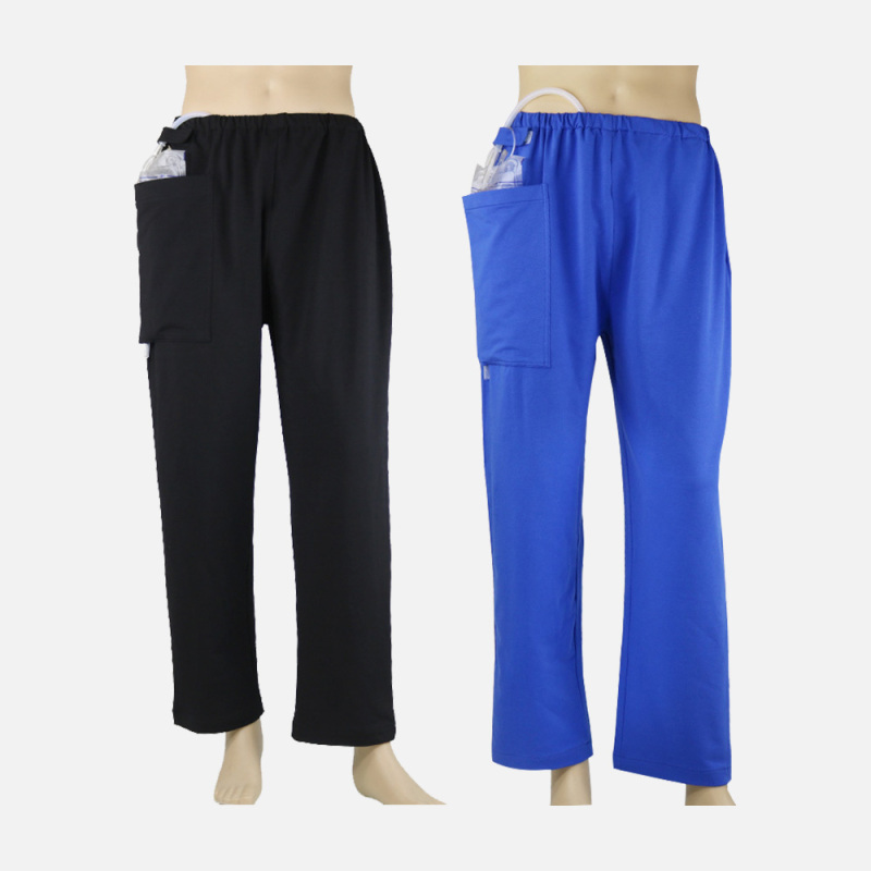 Pockets on Both Sides Urinary Incontinence Care Trousers for Bladder Anus Ostomy Fistula Abdominal Surgeries Patient