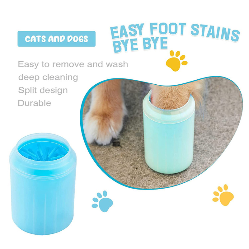 Portable Detachable Silicone Brush Pet Foot Washing  Cleaning Cup