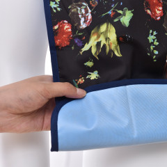 Hot Sale  Foldable Food Adult Bibs Reusable Women Clothing Protector Eating Bib with No Crumb Cather