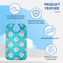 Wholesale Washable Printing Elderly Women Men Adult Bib Reusable Waterproof Adult Bib With Optional Crumb Catcher