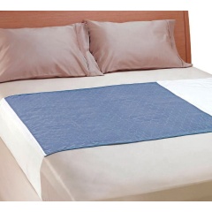 Almohadilla de cama de incontinencia de hospital impermeable lavable con agarre / alas
