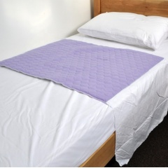 Almohadilla de cama de incontinencia de hospital impermeable lavable con agarre / alas