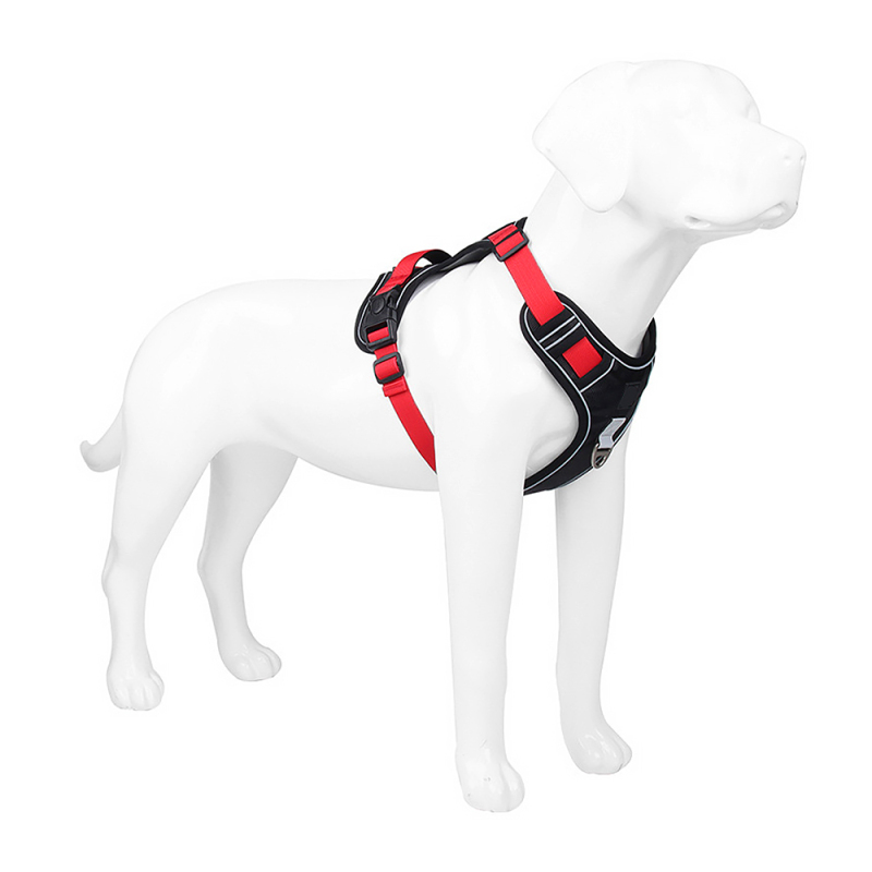 Wholesale No Pull Dog Harness Reflective Adjustable Vest with a Training Handle