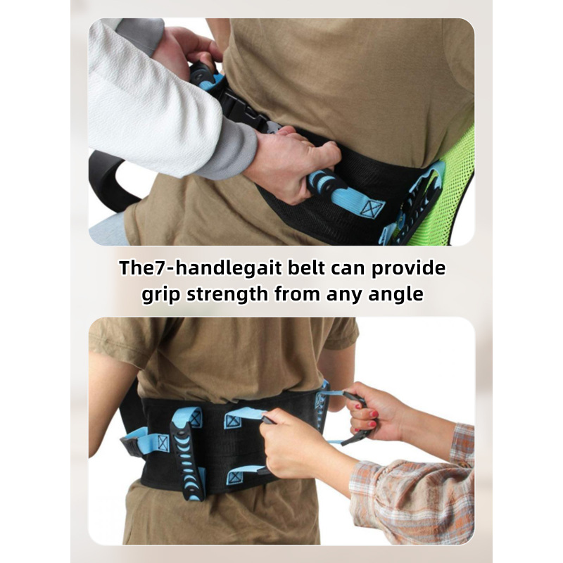 Breathable Waterproof Gait Belt for Patient Repositioning and Ambulation Aidingcare