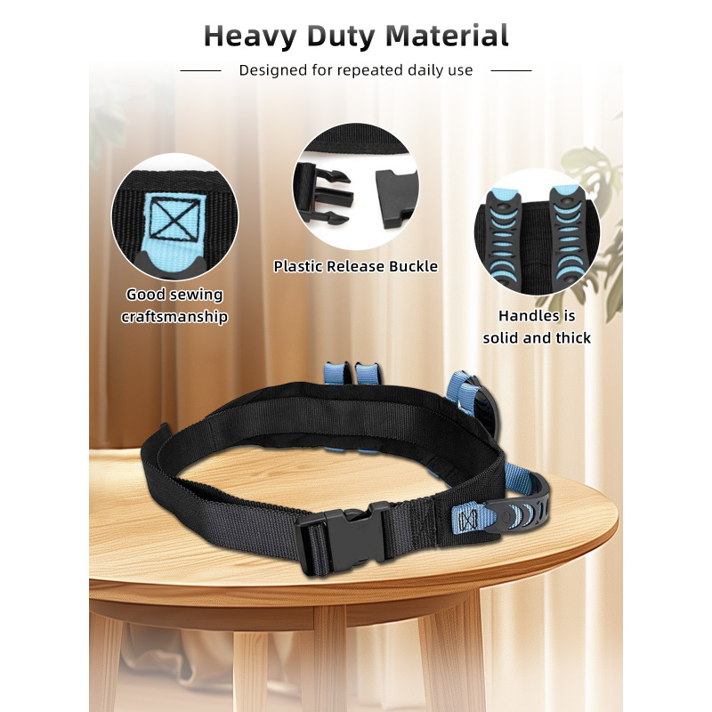 Breathable Waterproof Gait Belt for Patient Repositioning and Ambulation Aidingcare