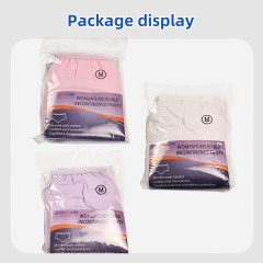 Ropa interior protectora para mujer, talla 3XL, para incontinencia, impermeable, con capa de PUL y encaje, para uso diario, con logotipo en la cintura y color liso.