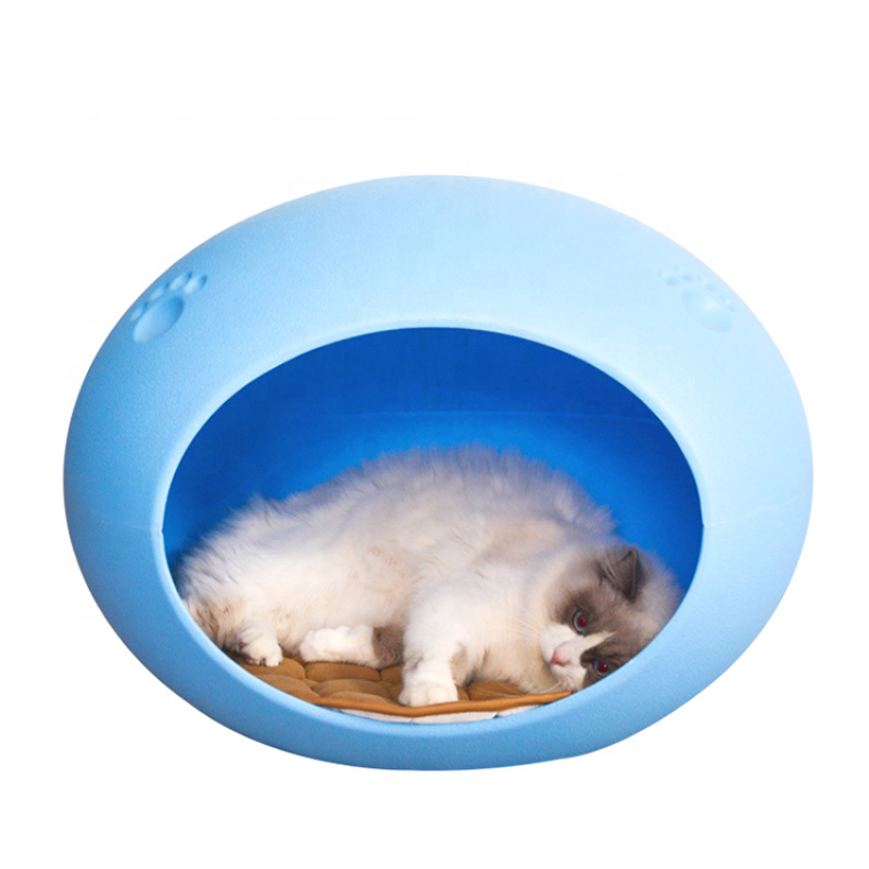 Small Dog Kennel Cat Litter Nest Egg-Shaped Plastic Oval Dog House Pet Supplies