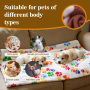Waterproof Double Sided Fleece Blanket Warm Soft Paw Prints 100% Polyester Double-sided Fleece Dogs Pet Blankets