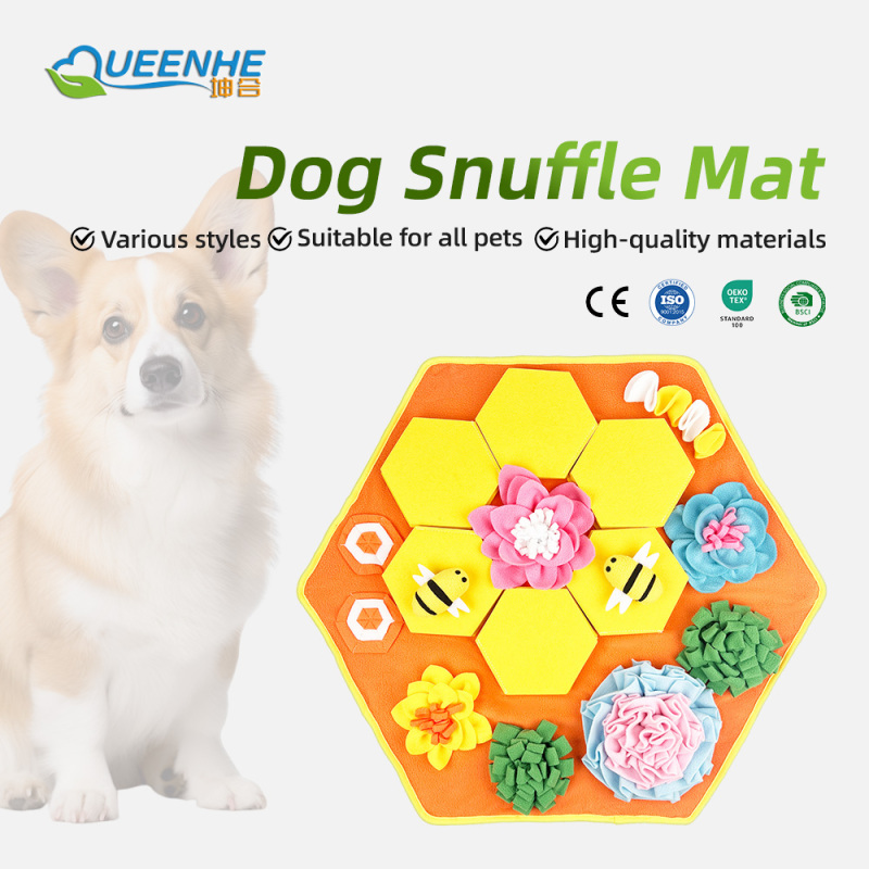 Wholesale Stress Relief Durable Green Snuffle Mat for Dogs with Anti-Slip Designs for Foraging Skill