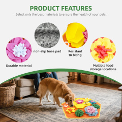 Wholesale Stress Relief Durable Green Snuffle Mat for Dogs with Anti-Slip Designs for Foraging Skill