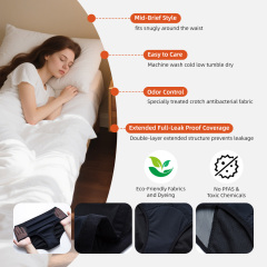 Culottes menstruelles Aidingcare pour femmes, anti-fuites et réutilisables, pour la nuit.